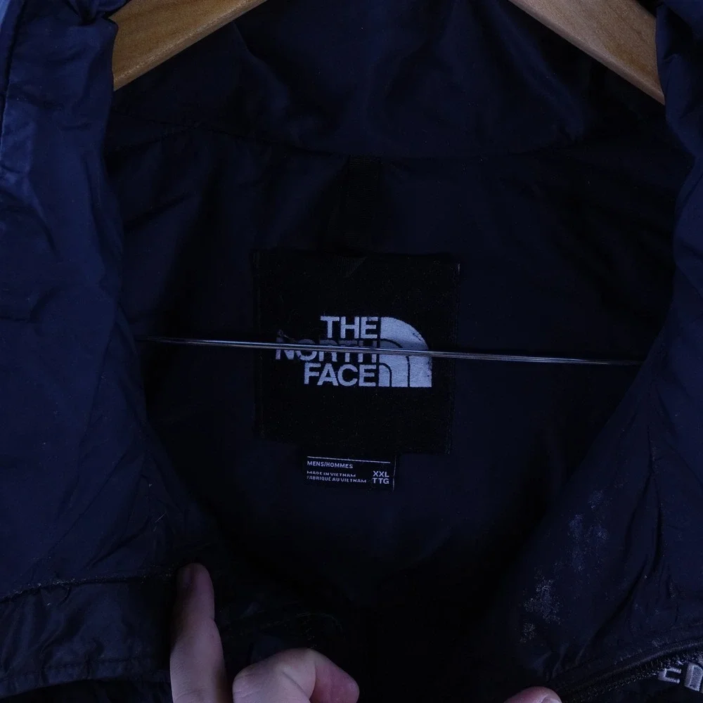 The North Face 700 Fill Nuptse Puffer Jacket Mens XXL Black Vintage Y2K Hooded